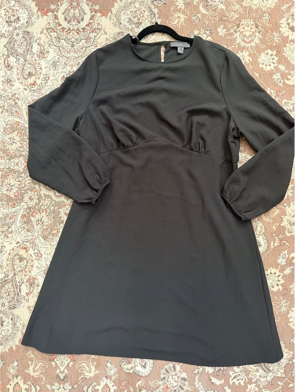 Primark Women’s long sleeve mini black dress